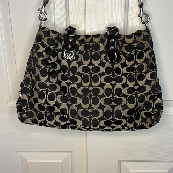 COACH Monogram Black Satchel, Authentic, great condition - Picture 9 of 10
